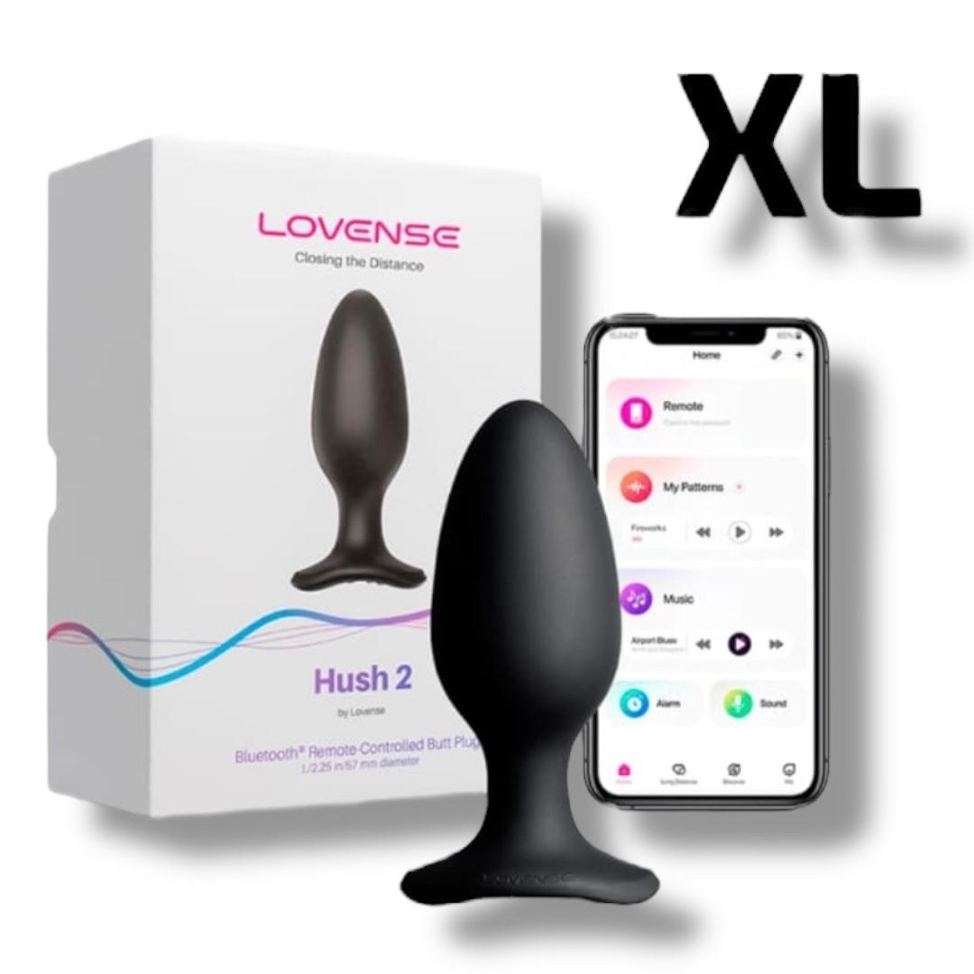 Plug Anal Vibrador Hush 2 (1.5 pulgadas) Controlado por APP Global by Lovense