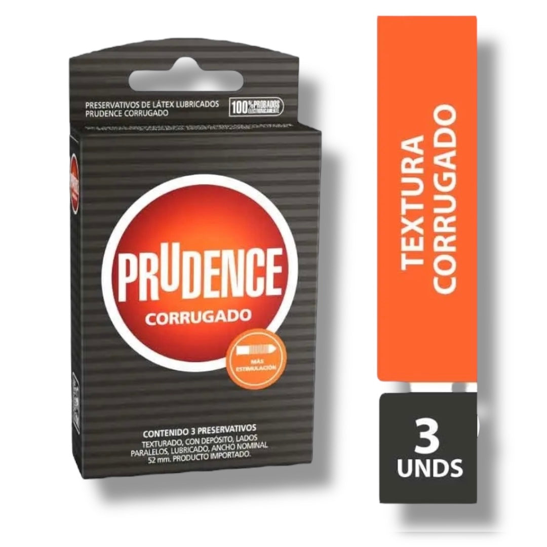 Preservativo Prudence x 3 Corrugado