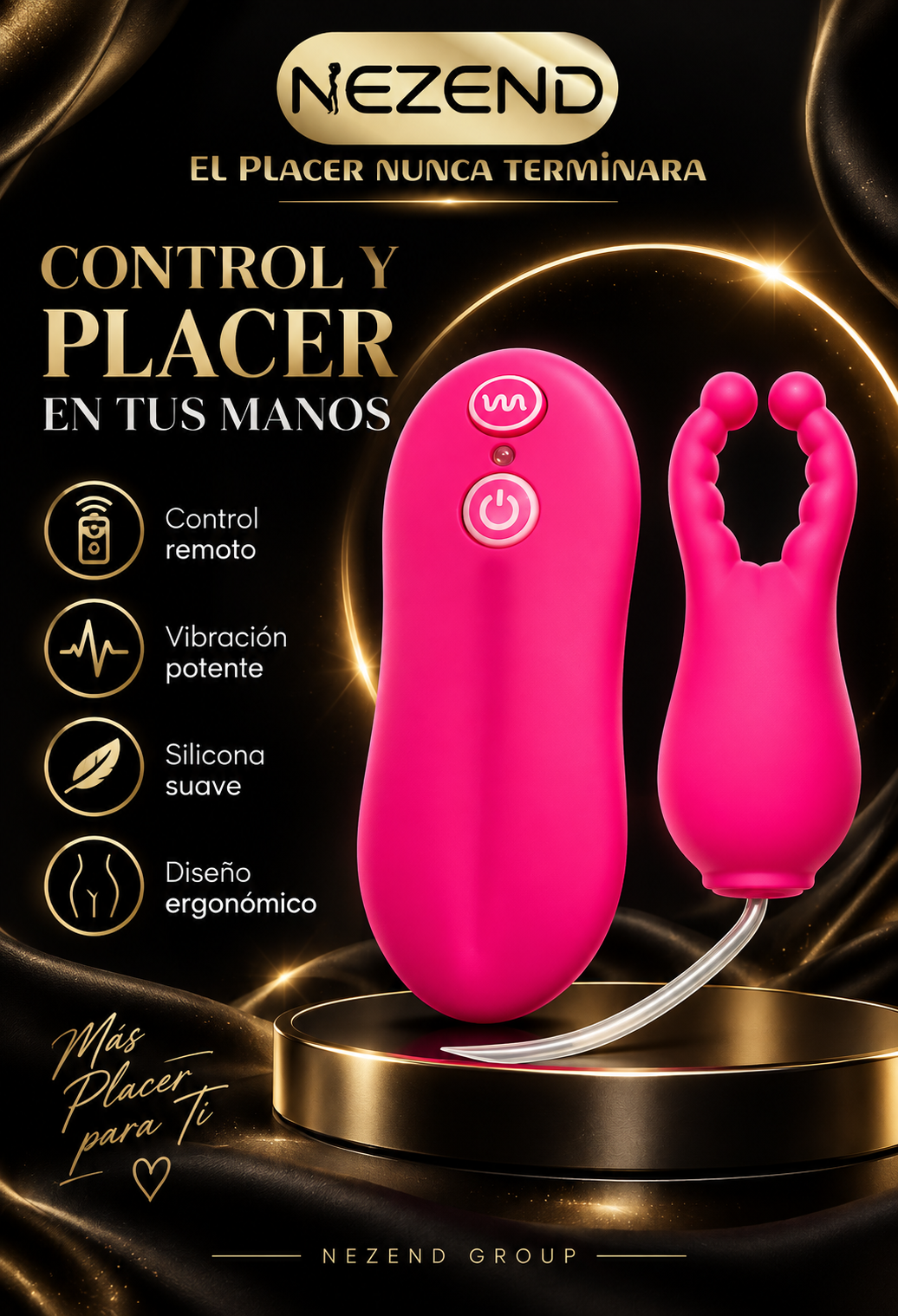 Vibrador Angel Baby Pilas AAA Largo Total: 7.5cm