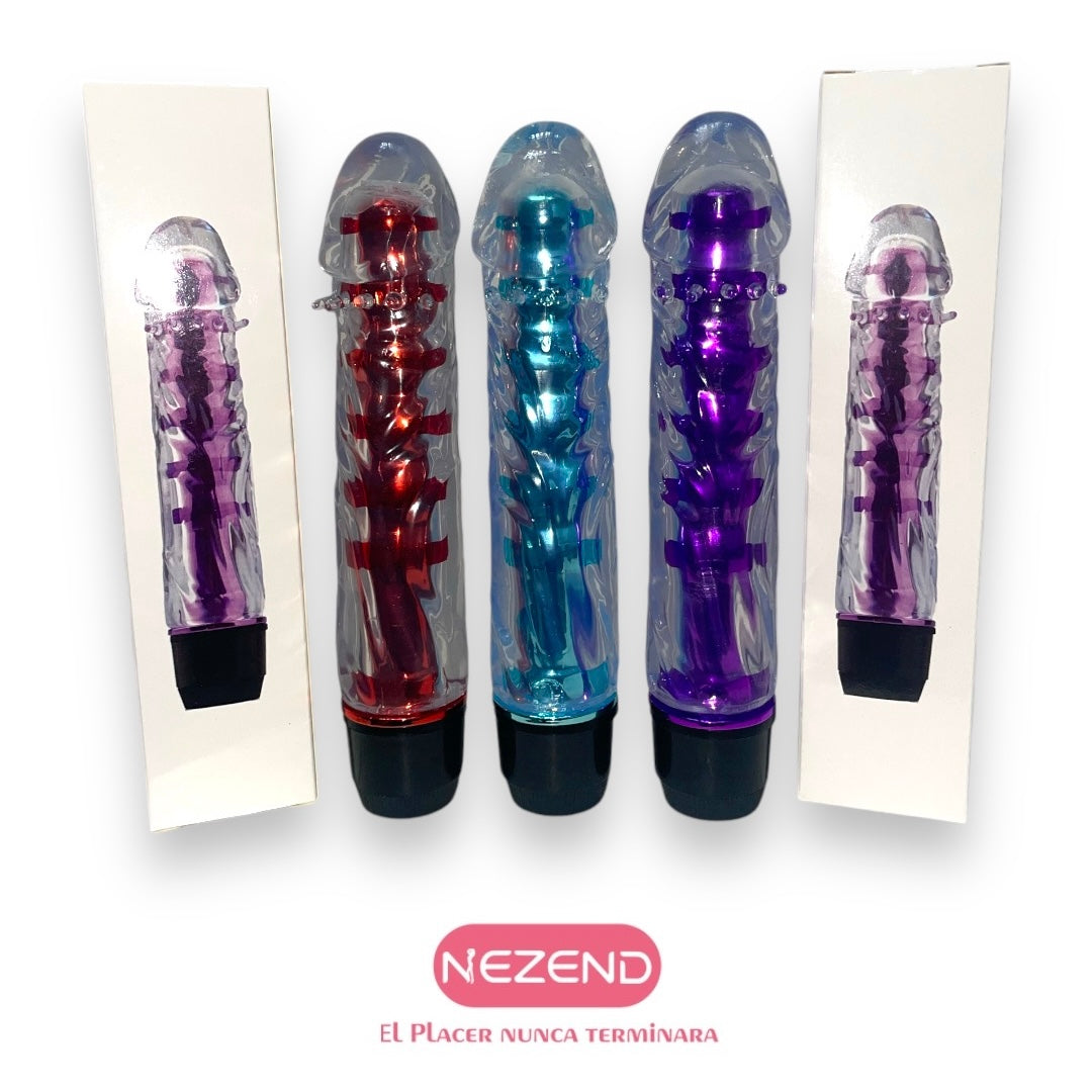 Vibrador Night Liso (ABS, Médico TPE - Largo Total:14.5cm)